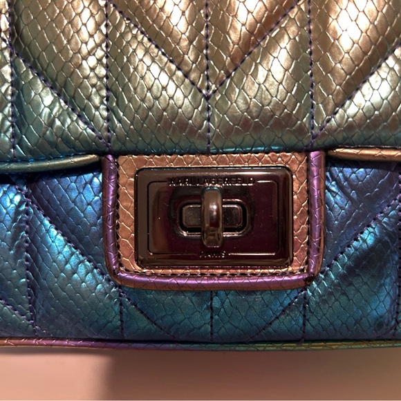 Karl Lagerfeld Paris Agyness (Mermaid Purse) Brand NEW must see gorgeous - Picture 9 of 15